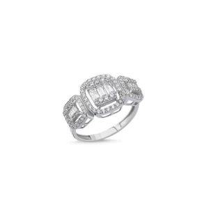 Ansila Natural Baguette cut Cluster Diamond Ring