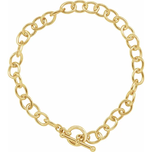 Sayeua Yellow Gold Chain Bracelet