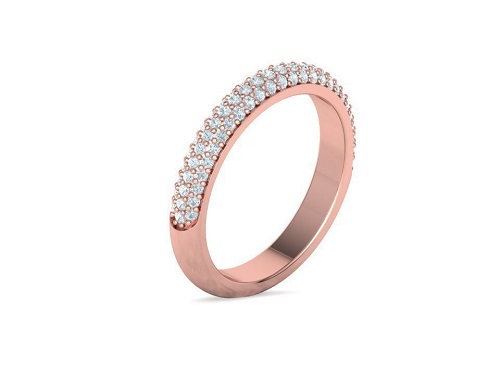 Ysabella Natural Pave Set  Diamond Ring