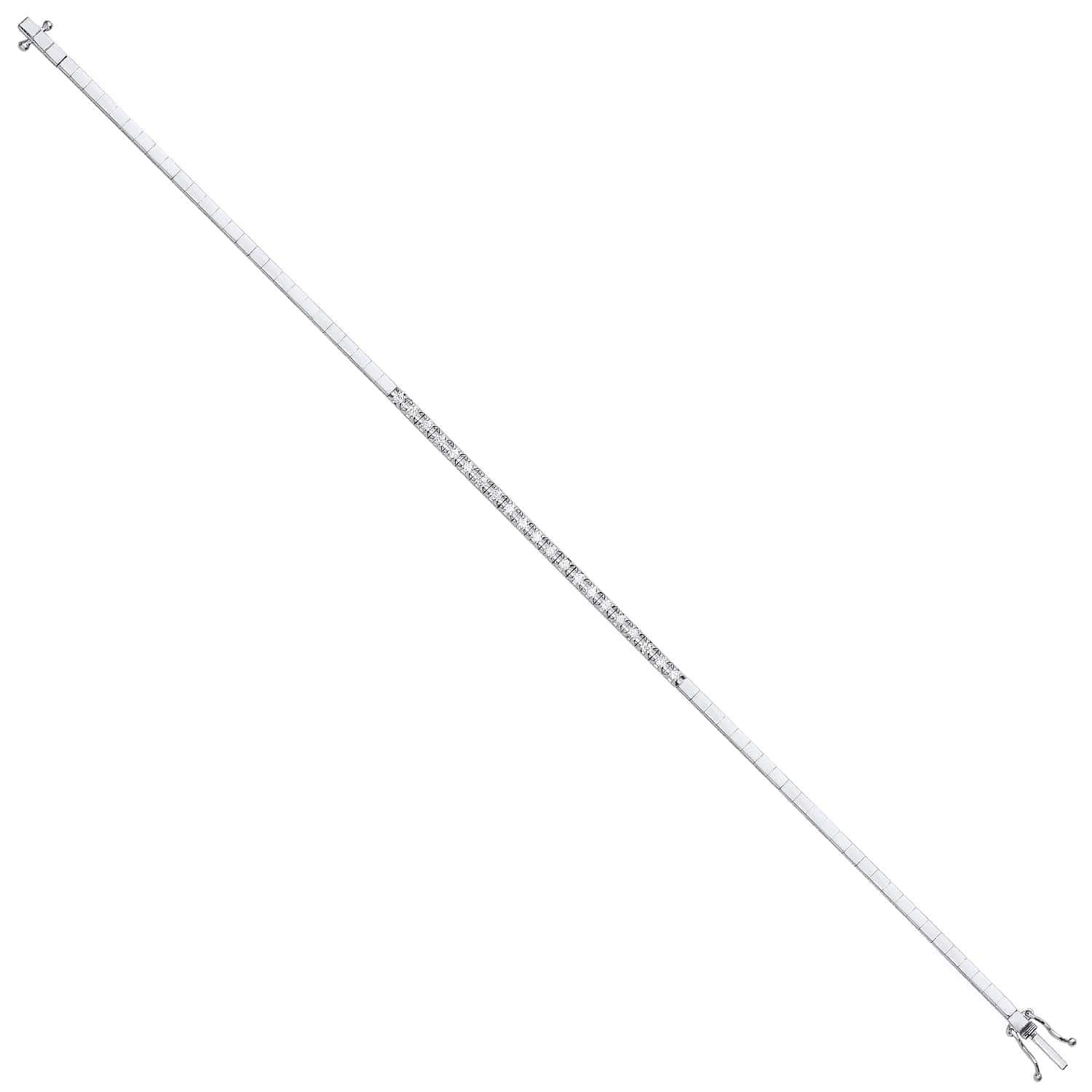 Syvva Lab-Created 4 Prong  Diamond Bracelet