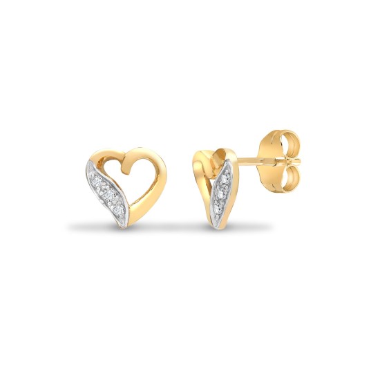 0.06 Ct Lab-Created Round Cut Kathi  Diamond Earrings in Silver 925