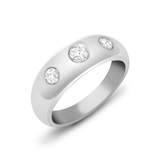 Abell Natural Diamond Bezel  Wedding Ring