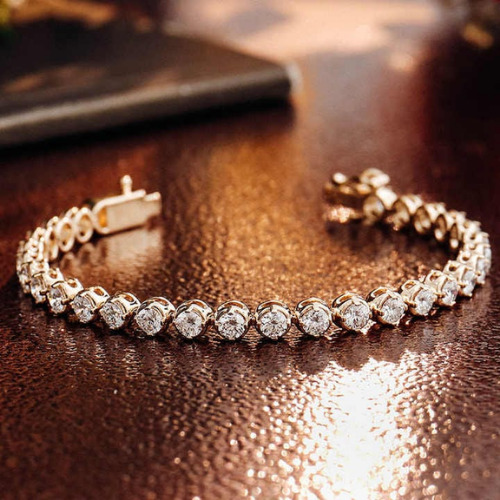 2.65 Ct Natural Diamond Round Cut Starlynn  in 9K White Gold