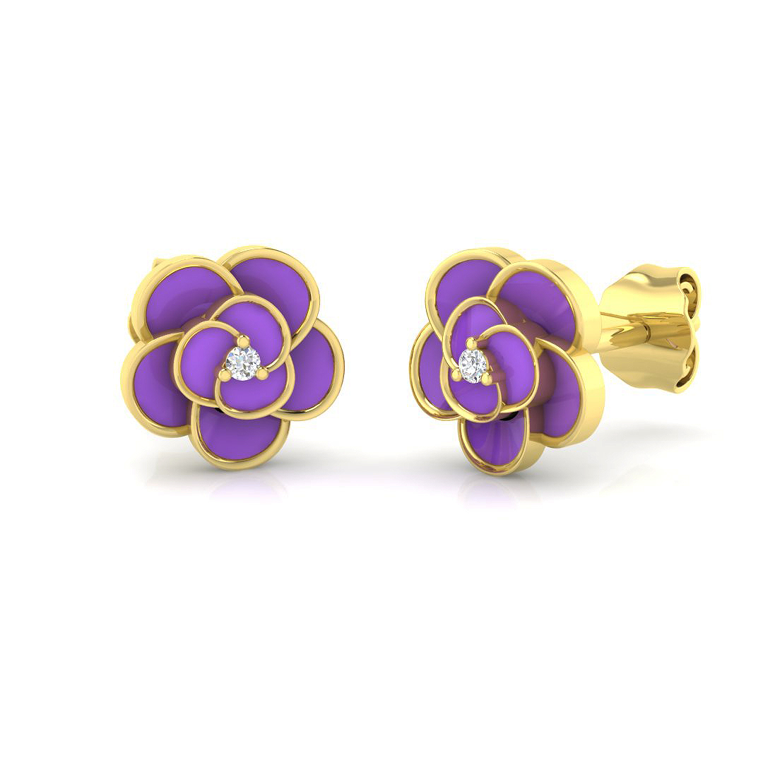 Kids Earrings Earrings in 9K Yellow Gold