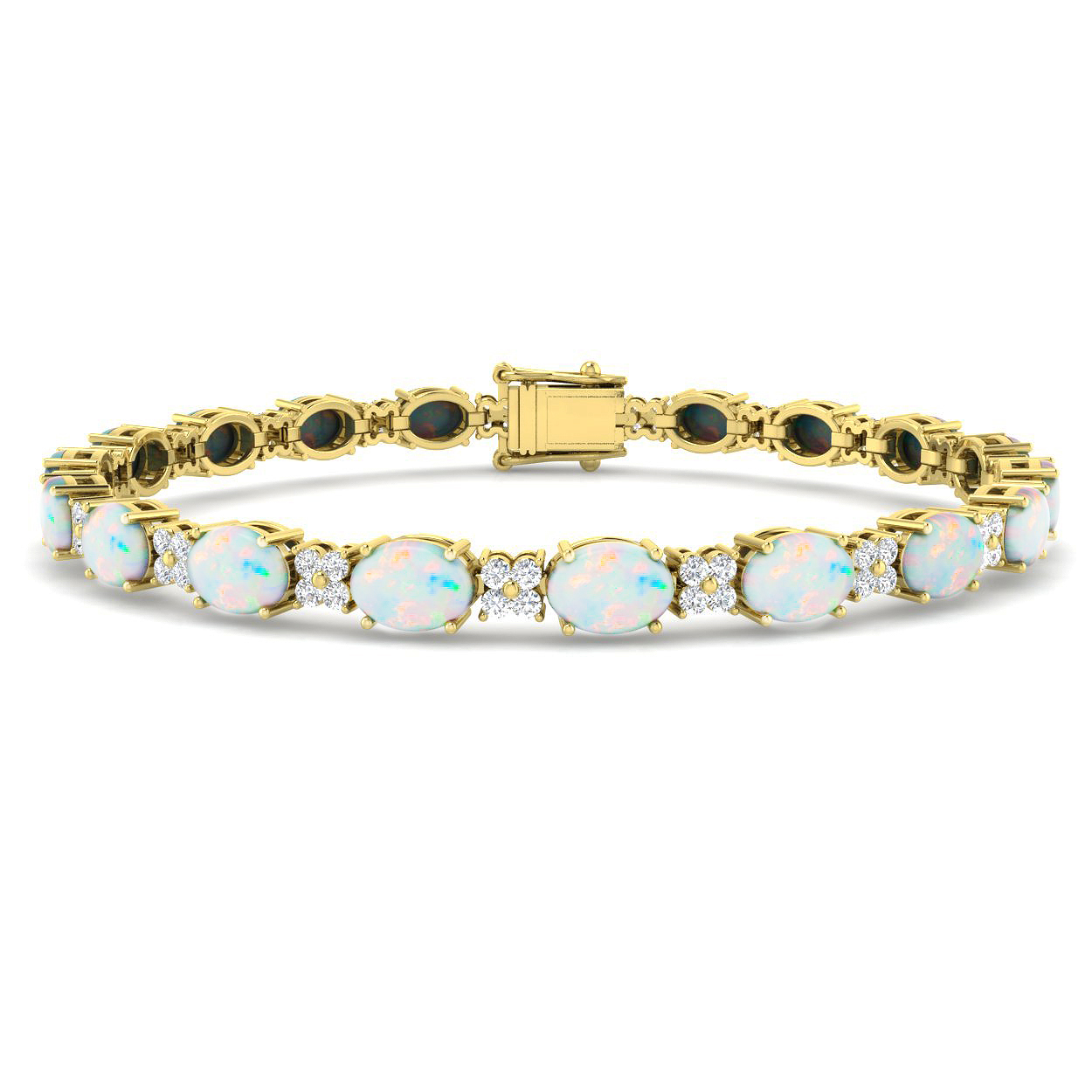 Opal Bracelet in 18K Yellow Gold