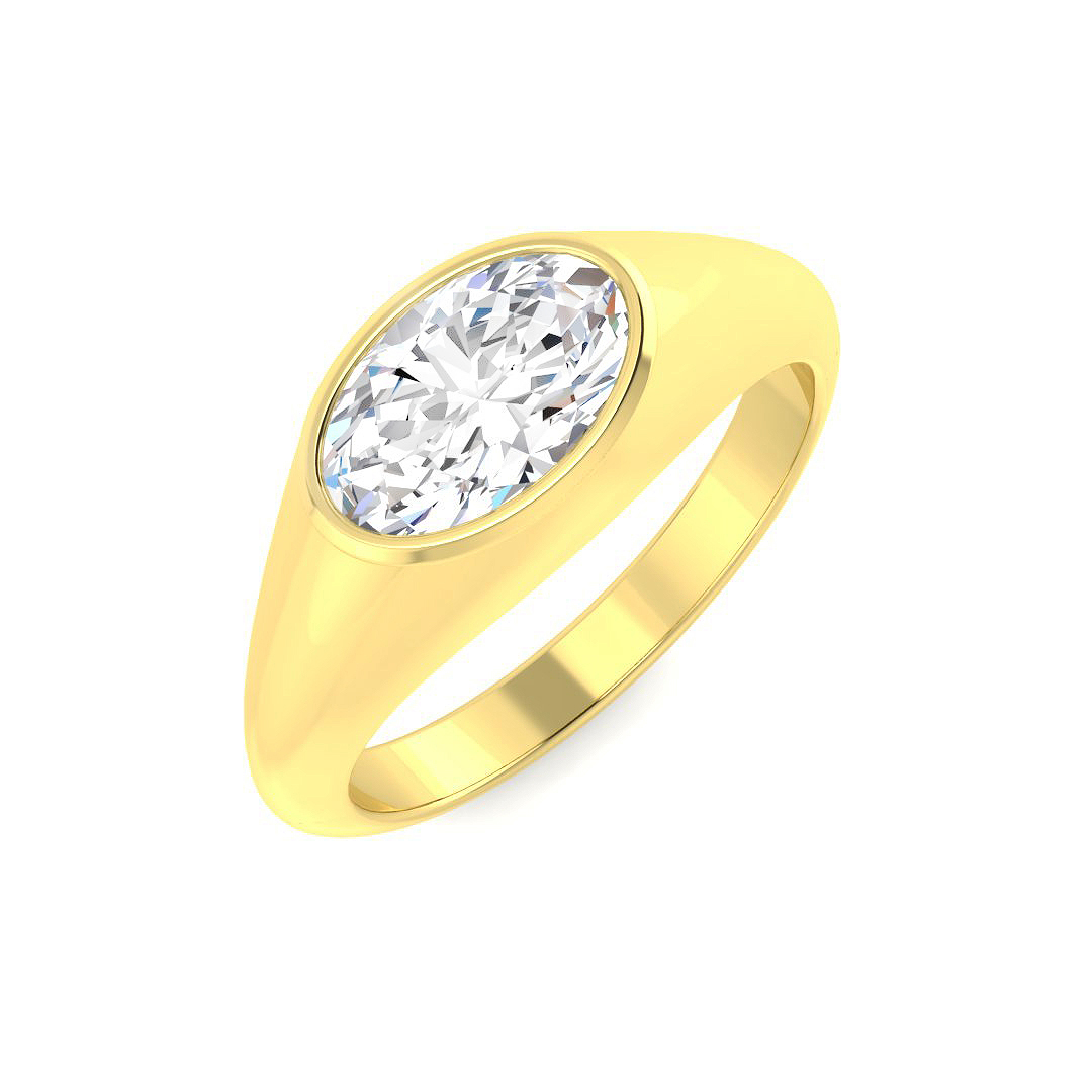 0.99ct Natural Diamond Engagement Rings Ring in 9K Yellow Gold