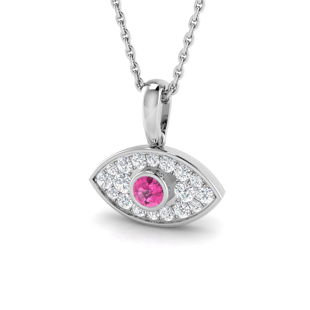 Religious Pendant in 9K White Gold