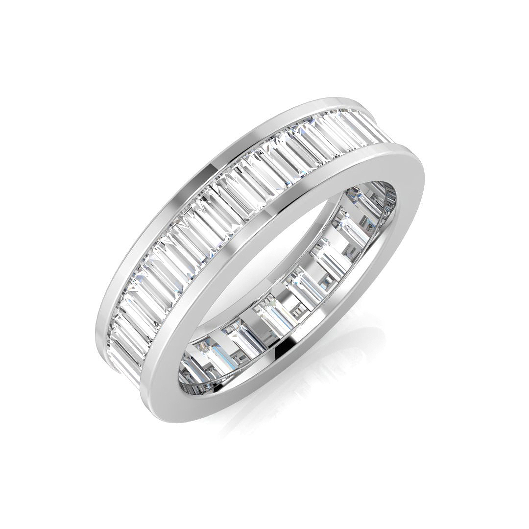 1.81ct Natural Diamond Full Eternity Ring in 18K White Gold