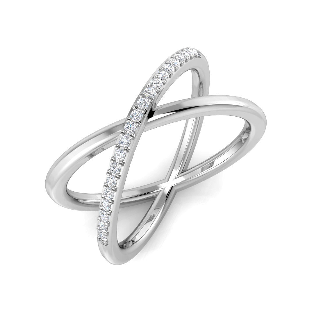 0.11ct Natural Diamond Fancy Ring in Platinum Platinum
