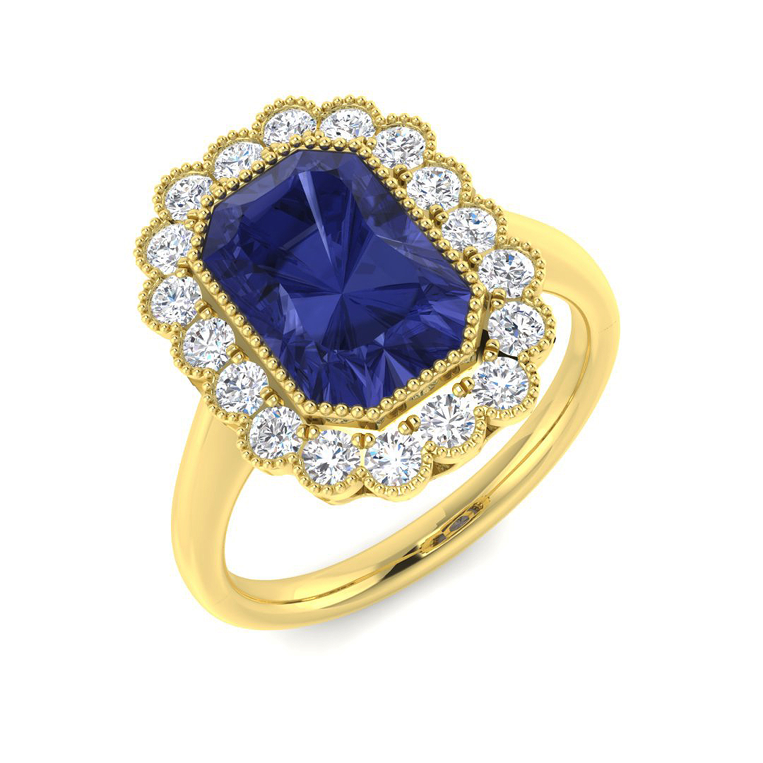 Tanzanite Ring in 9K Yellow Gold