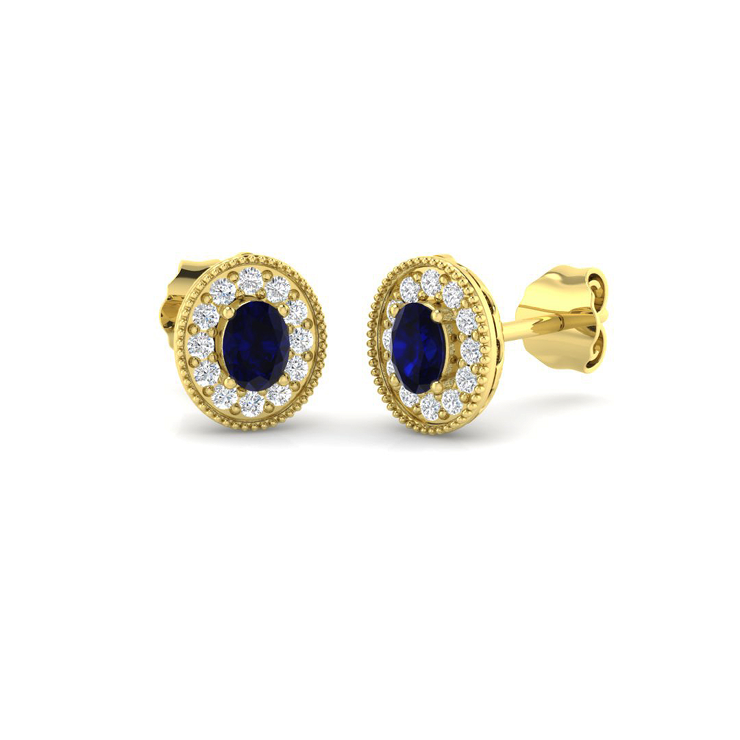 Vintage Earrings in 9K Yellow Gold