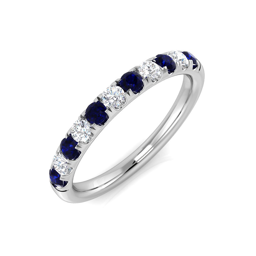 Blue Sapphire Ring in Platinum Platinum