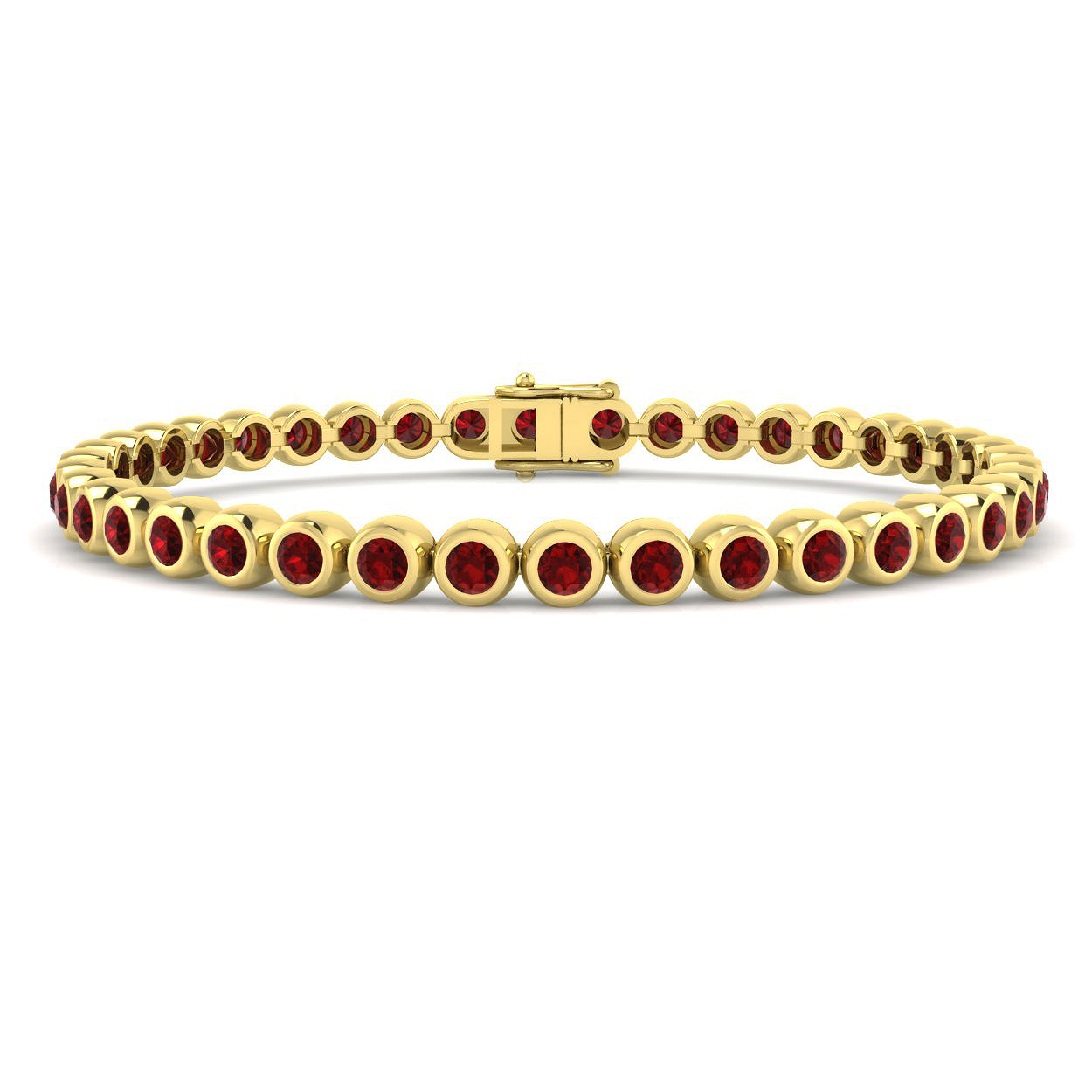 Ruby Bracelet in 9K Yellow Gold