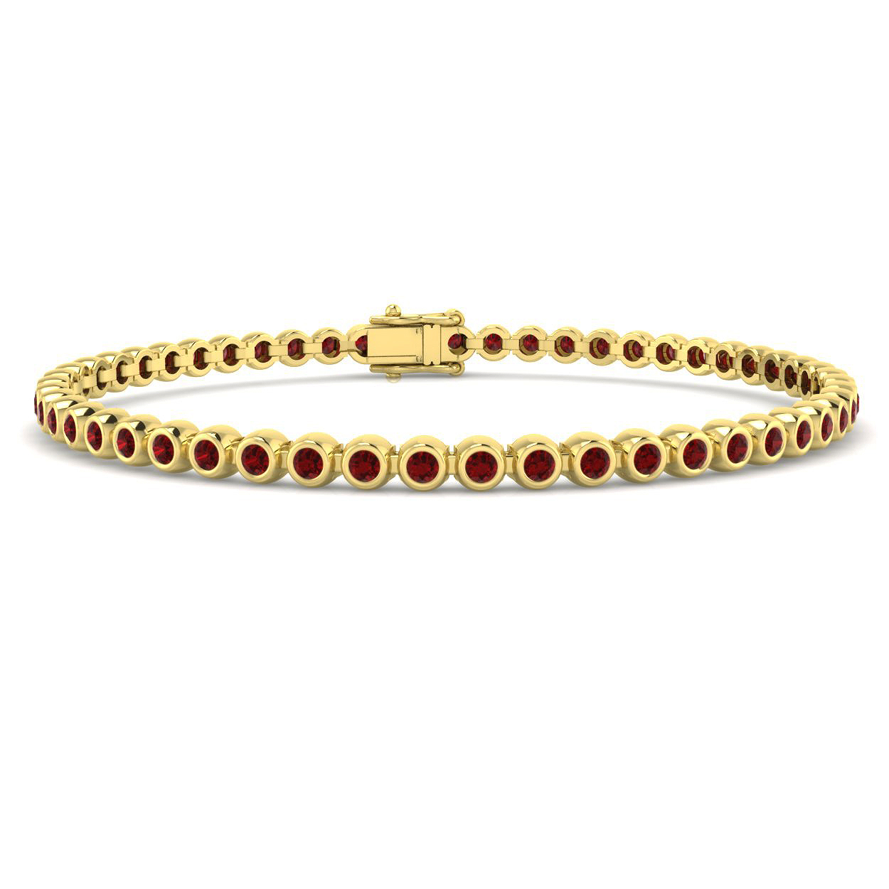 Ruby Bracelet in 9K Yellow Gold