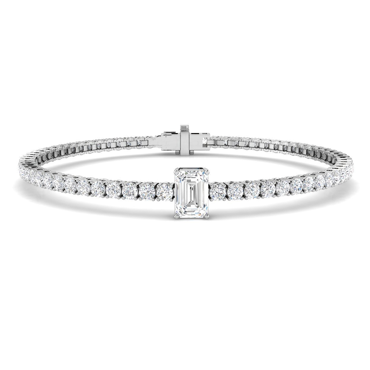 4.71ct Lab-Grown Diamond Tennis Bracelet in 9K White Gold