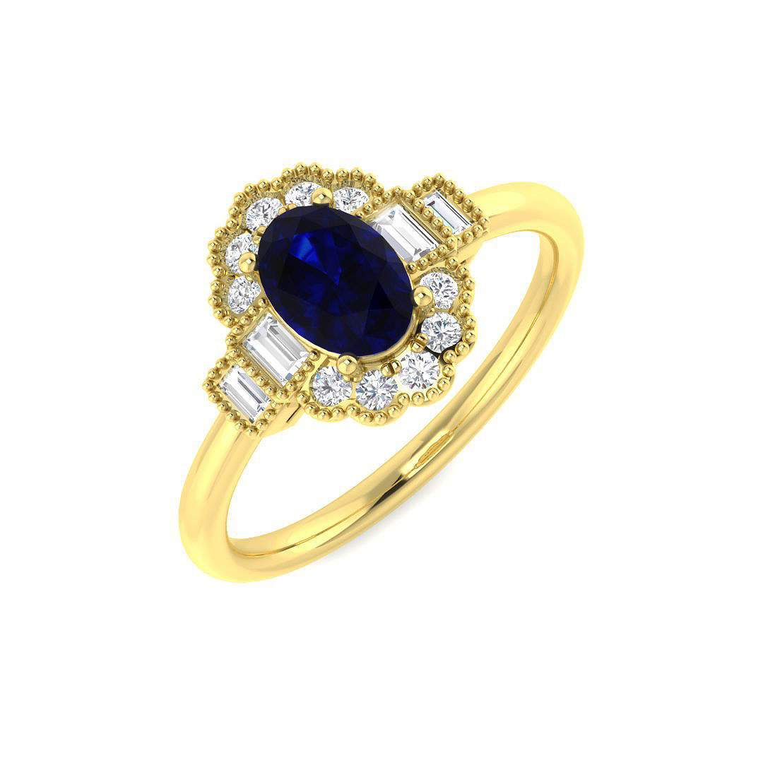 Vintage Ring in 9K Yellow Gold
