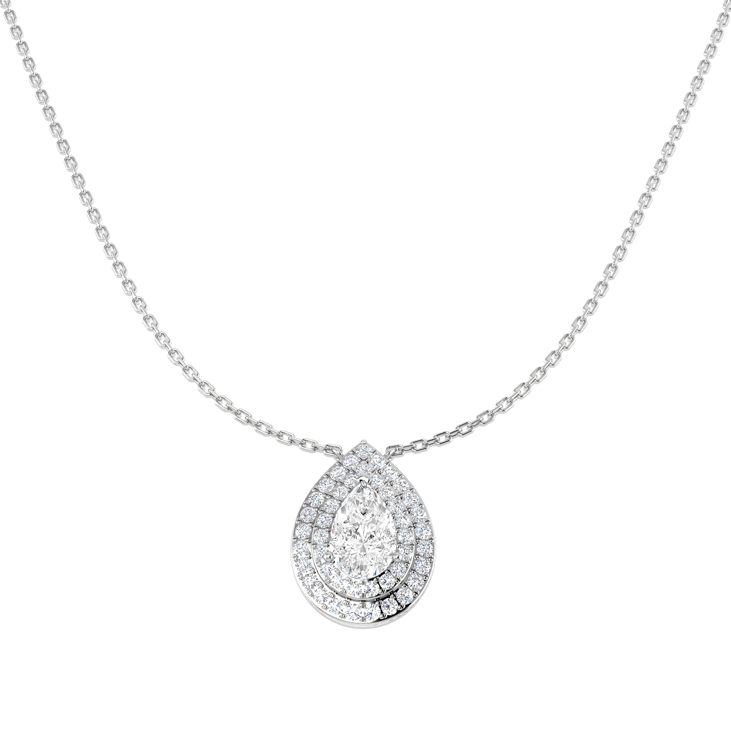 1.48ct Lab-Grown Diamond Fancy Necklace in 18K White Gold