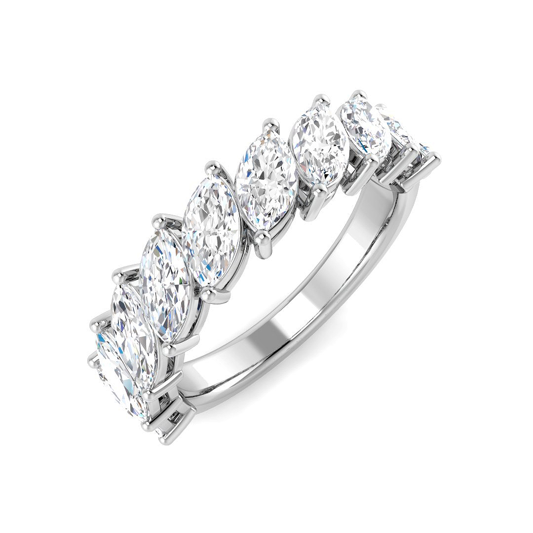 2.01ct Lab-Grown Diamond 6-10 Stone Ring in 9K White Gold