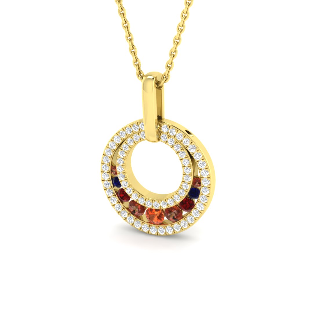 Circle of Life Pendant in 9K Yellow Gold