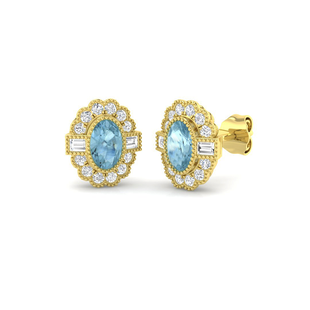 Vintage Earrings in 9K Yellow Gold