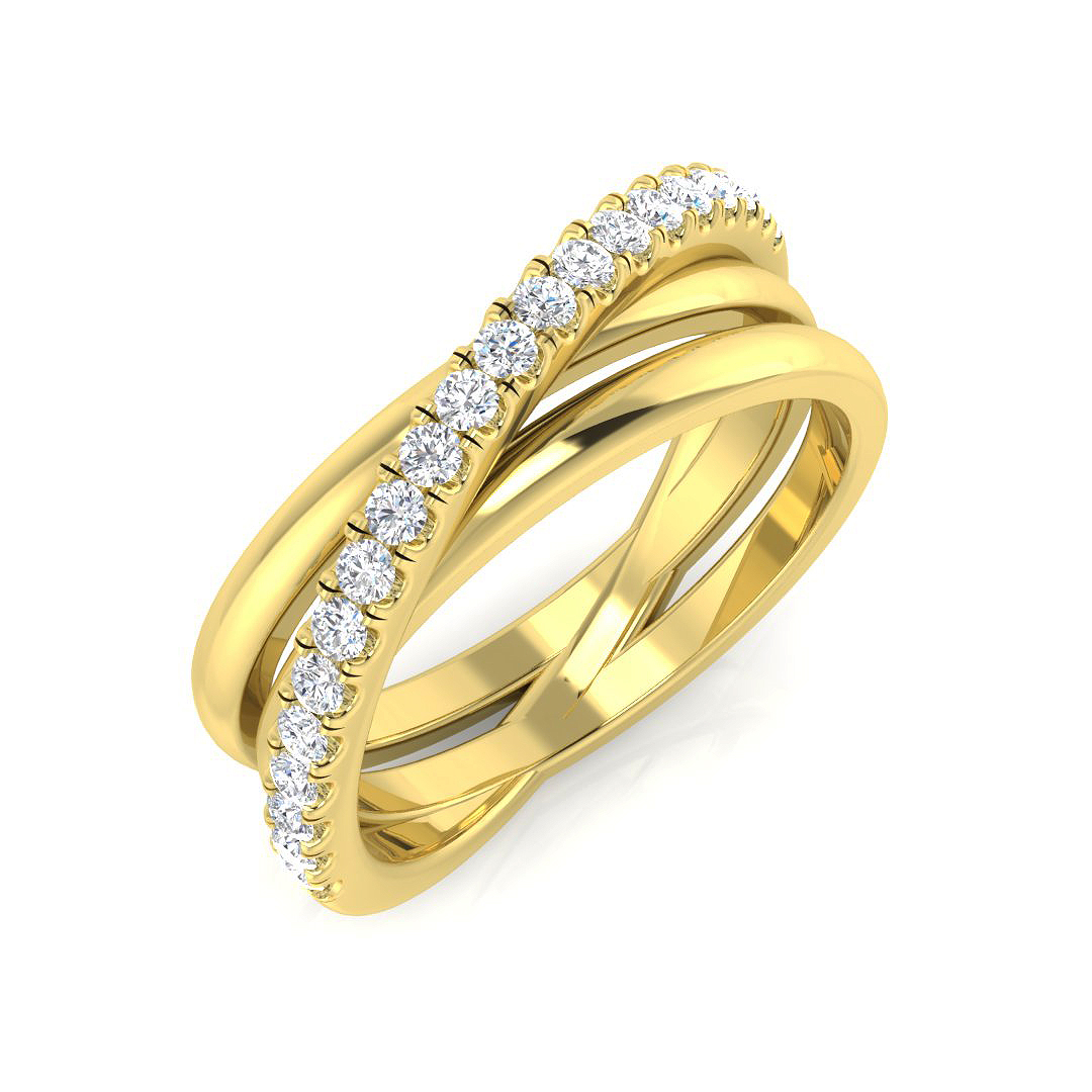 0.30ct Lab-Grown Diamond Fancy Ring in 9K Yellow Gold