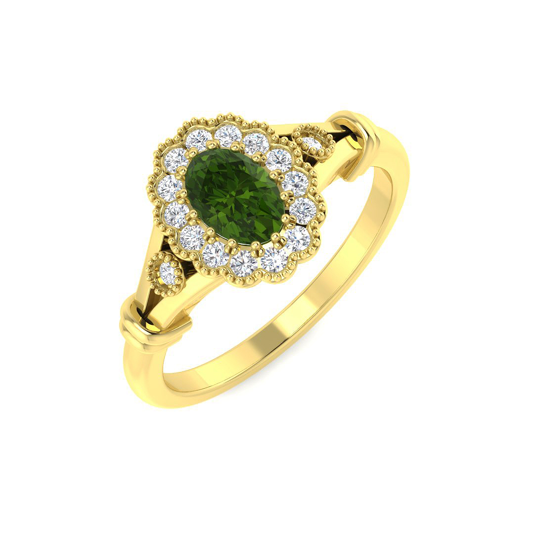 Vintage Ring in 9K Yellow Gold