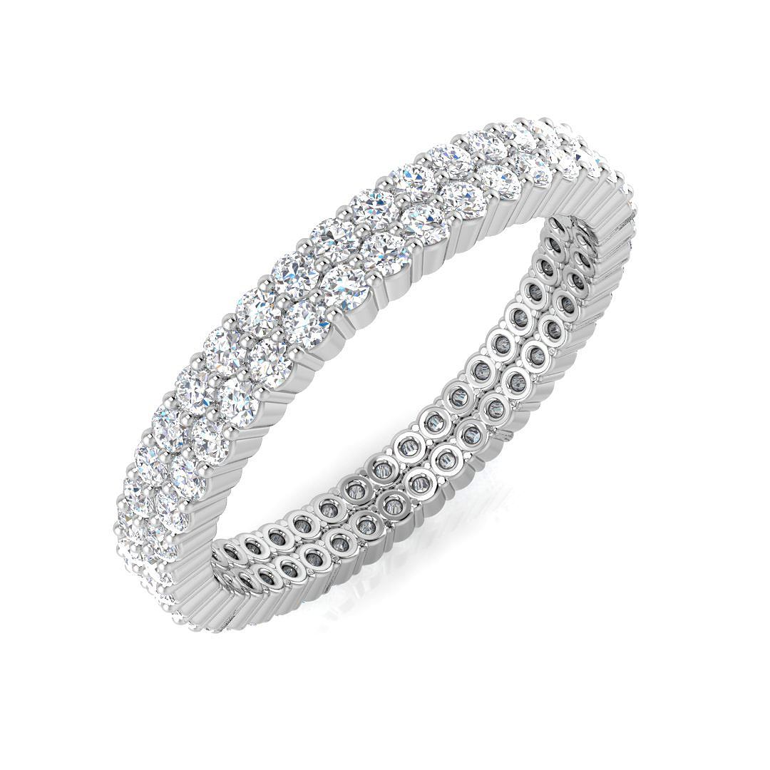0.92ct Natural Diamond Full Eternity Ring in Platinum Platinum