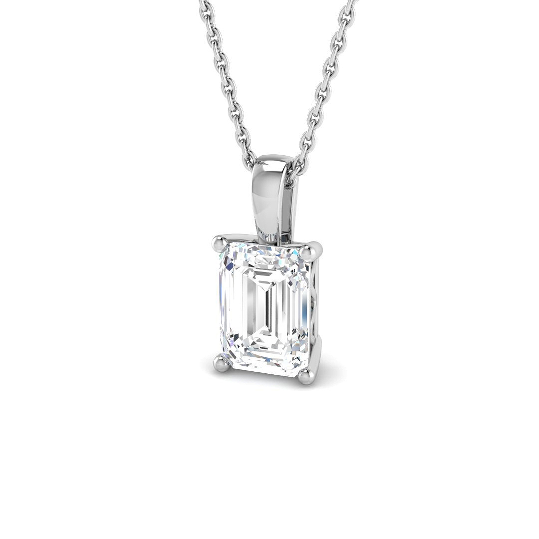 2.02ct Lab-Grown Diamond Solitaire Pendant in 9K White Gold