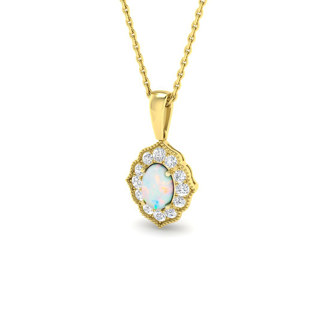 Vintage Pendant in 9K Yellow Gold