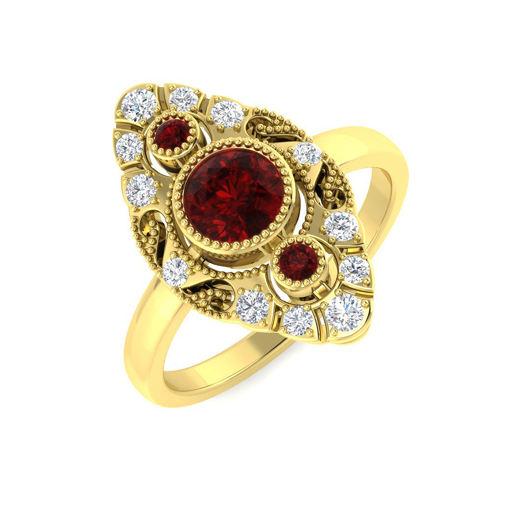 Rings Ring in 9K Yellow Gold