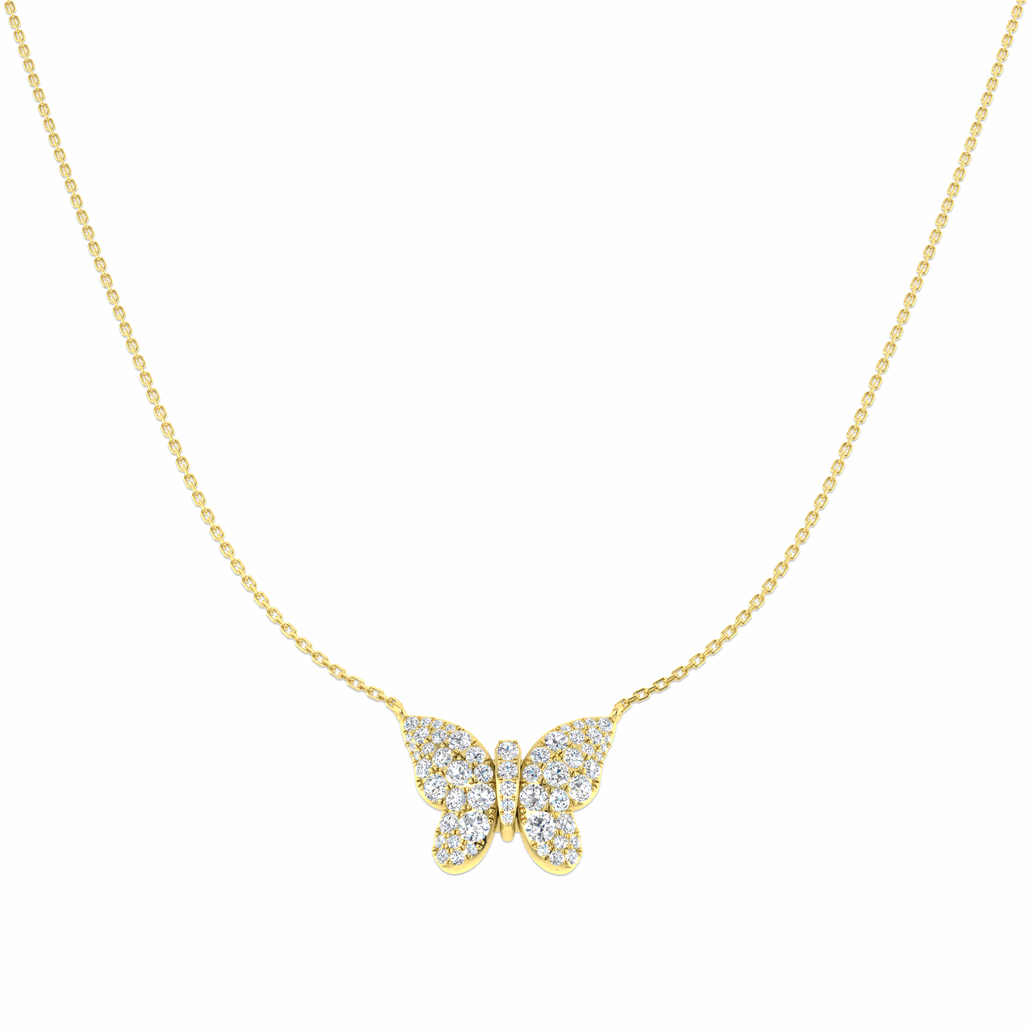 1.38ct Lab-Grown Diamond Shape Necklace in 9K Yellow Gold