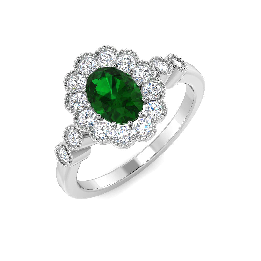 1.23ct Lab-Grown Diamond Rings Ring in 9K White Gold