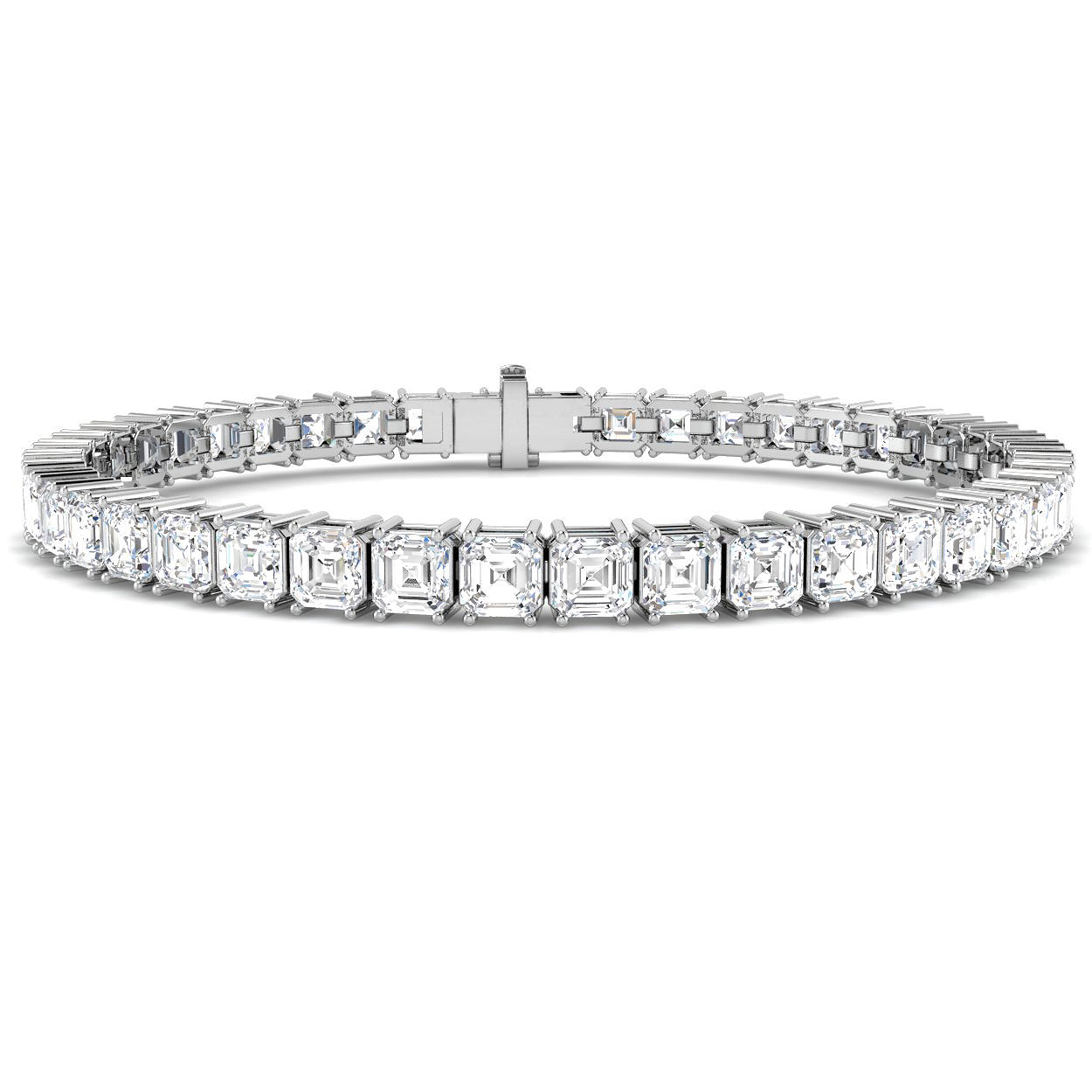 16.14ct Lab-Grown Diamond Tennis Bracelet in 9K White Gold
