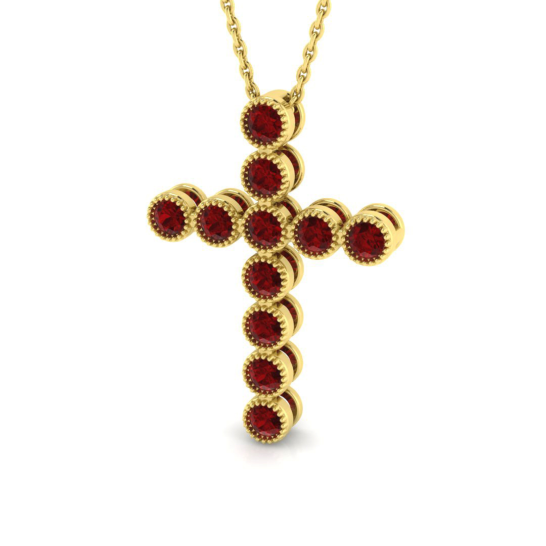 Ruby Pendant in 18K Yellow Gold