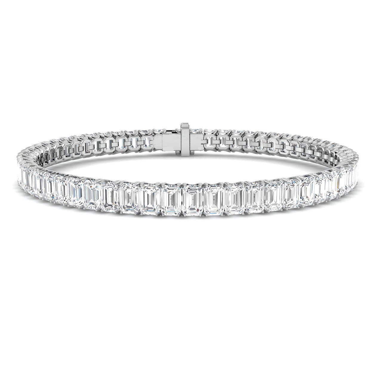 12.46ct Lab-Grown Diamond Fancy Bracelet in 9K White Gold
