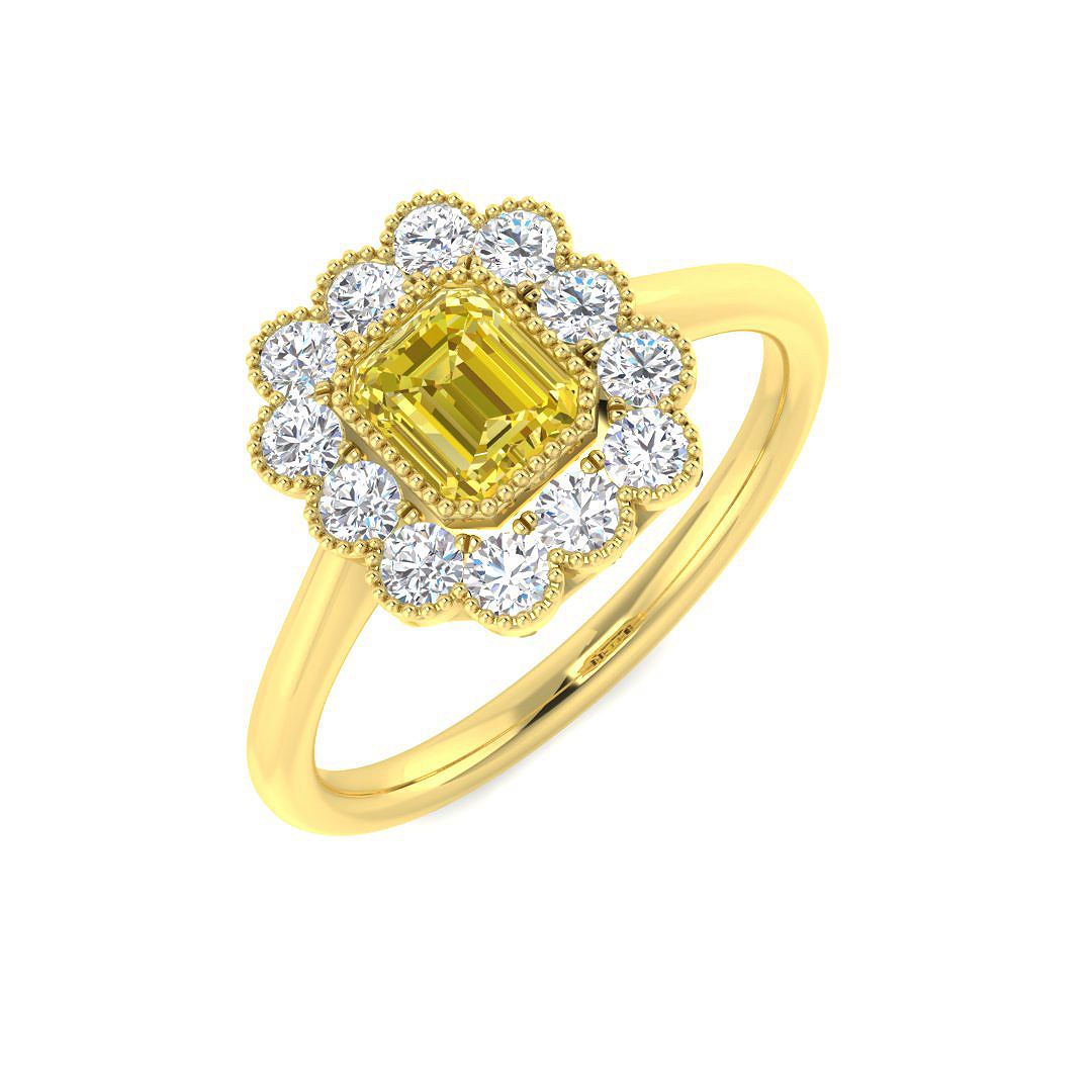 1.12ct Natural Diamond Rings Ring in 9K Yellow Gold