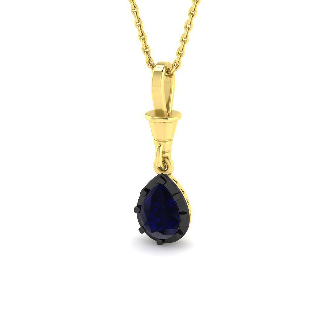 Solitaire Pendant in 9K Yellow Gold