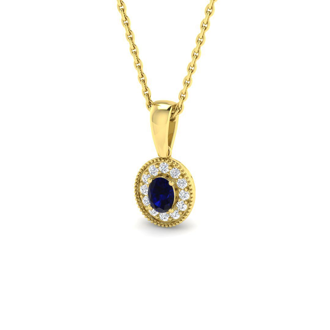 Vintage Pendant in 9K Yellow Gold