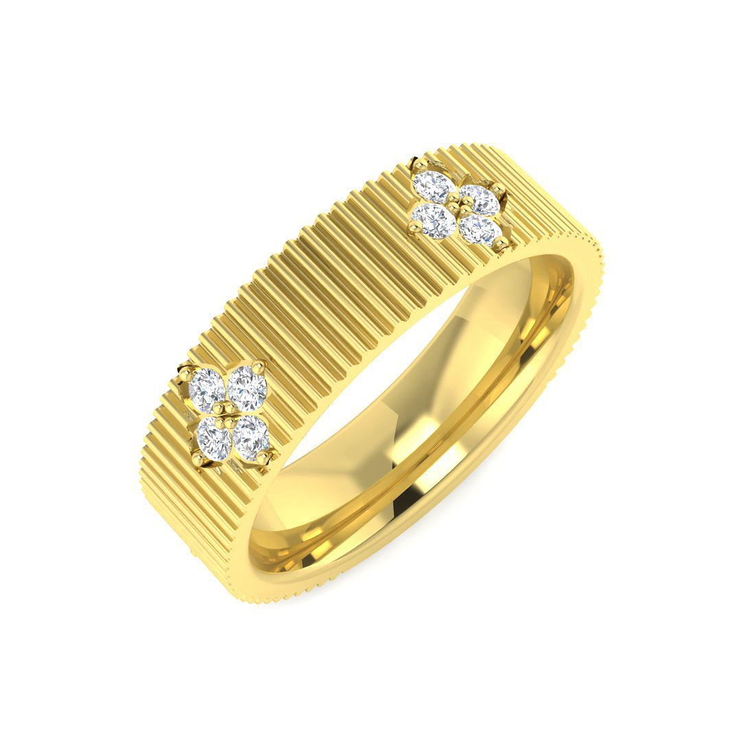 0.31ct Lab-Grown Diamond Signet Ring in 9K Yellow Gold