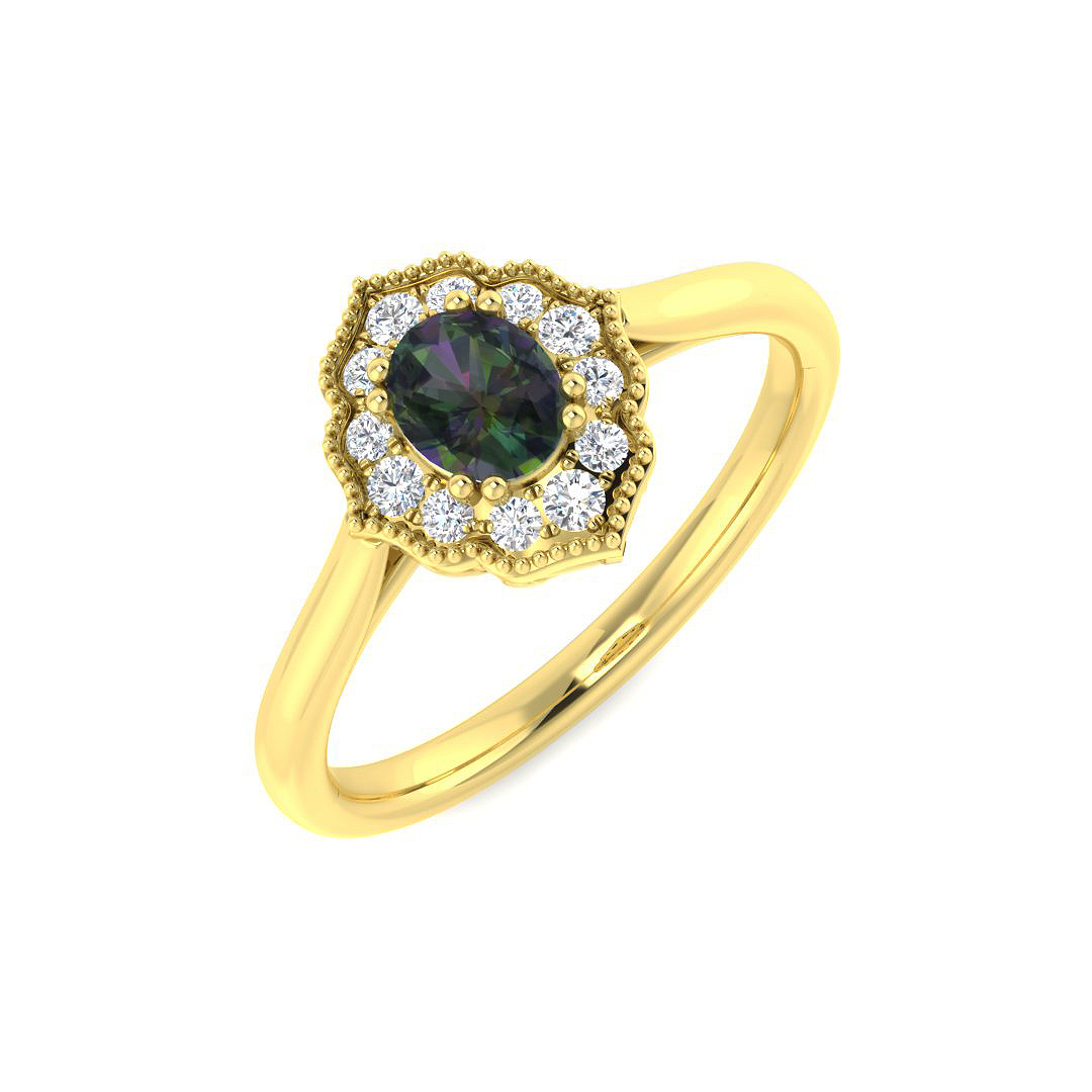 Vintage Ring in 9K Yellow Gold
