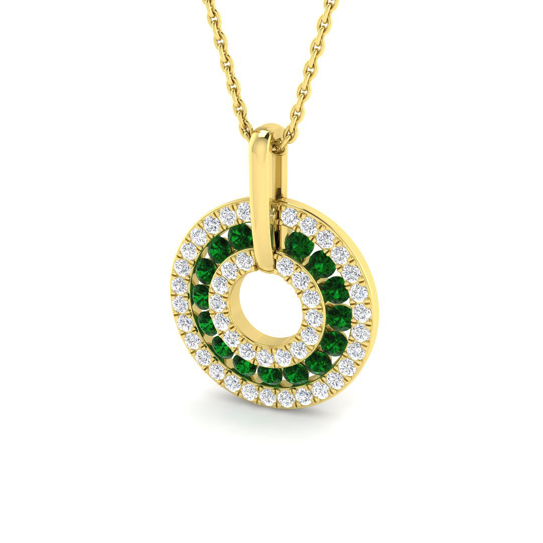 Circle of Life Pendant in 9K Yellow Gold
