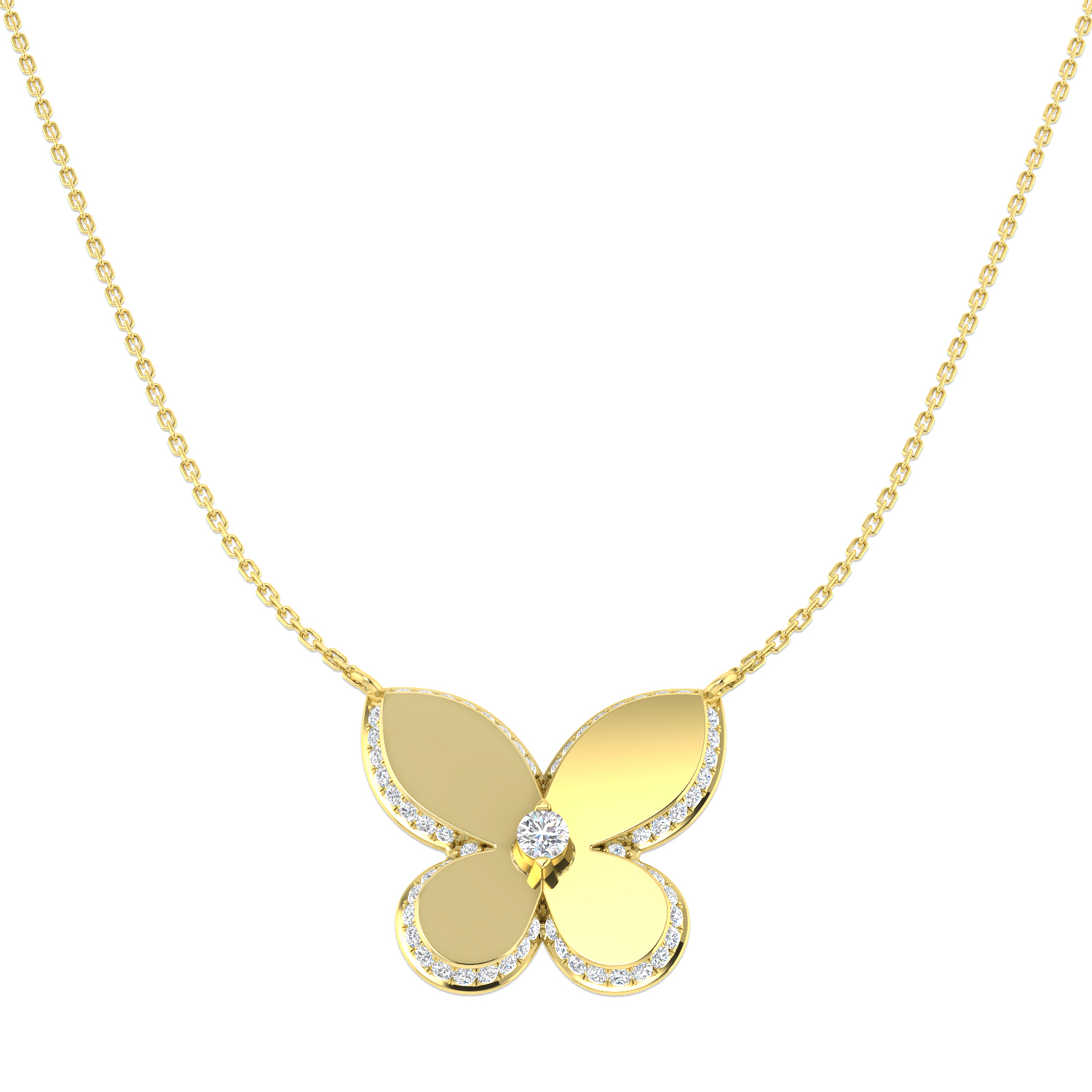 0.67ct Lab-Grown Diamond Shape Necklace in 9K Yellow Gold