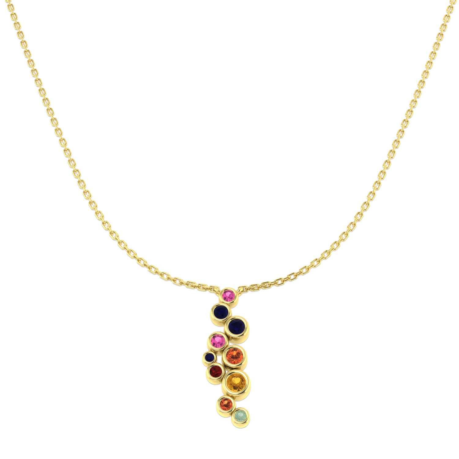 Fancy Necklace in 9K Yellow Gold