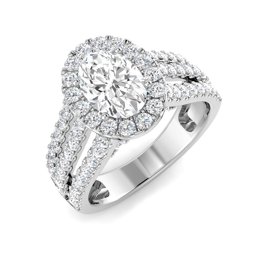 1.99ct Lab-Grown Diamond Engagement Rings Ring in Platinum Platinum