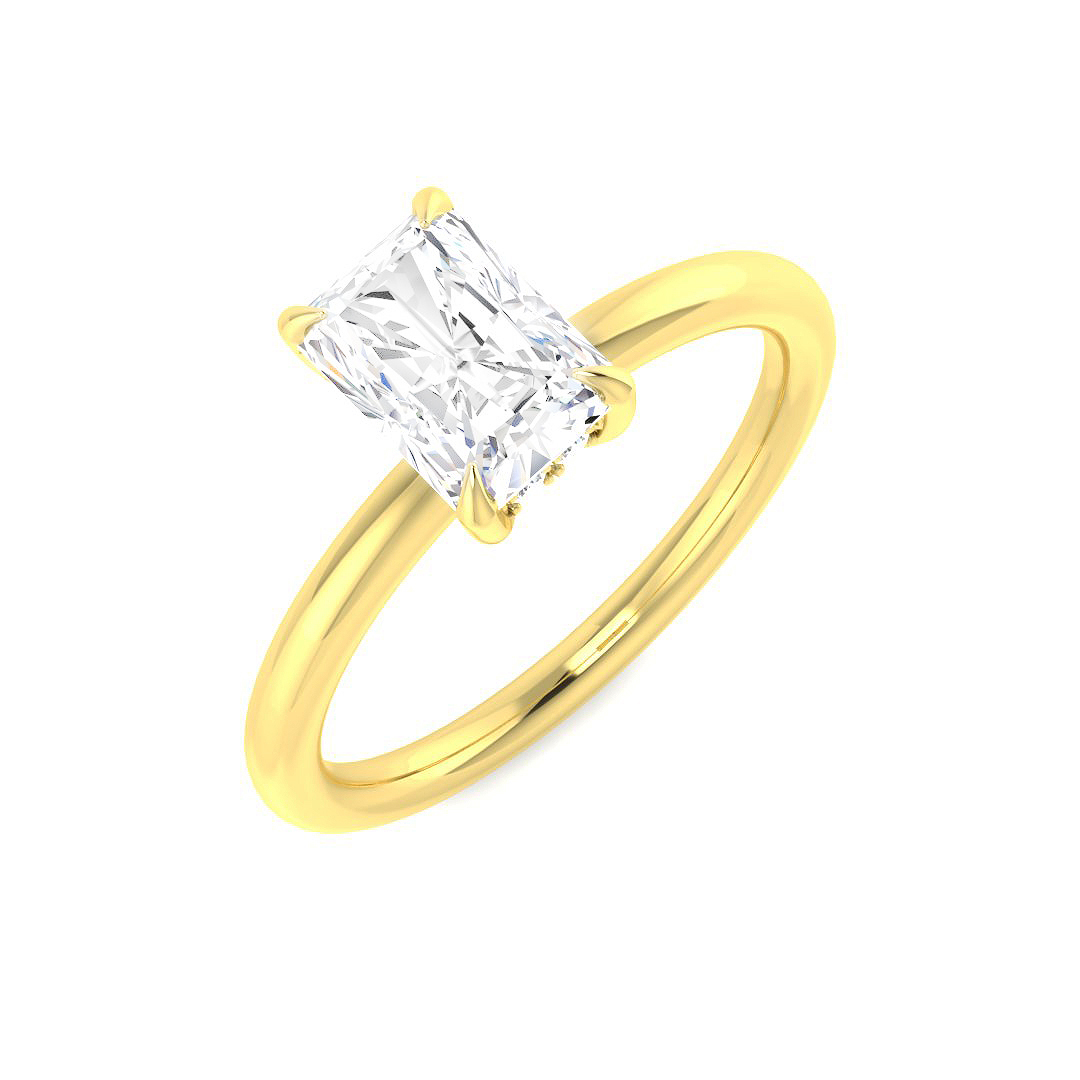 1.10ct Lab-Grown Diamond Engagement Rings Ring in 9K Yellow Gold