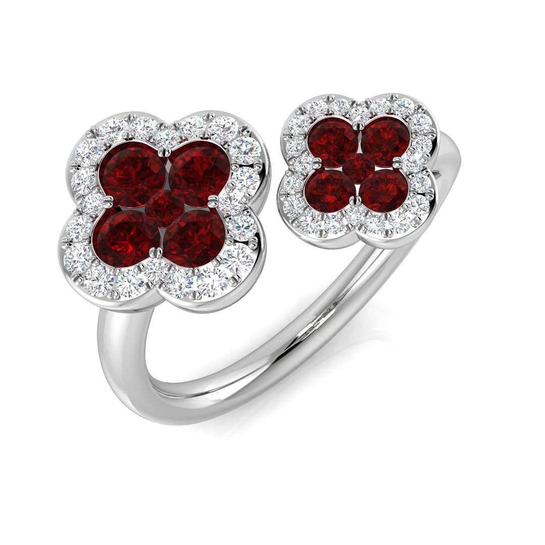Ruby Ring in Platinum Platinum