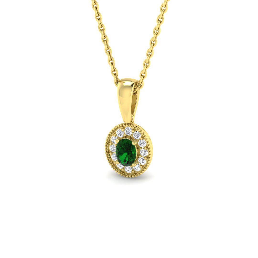 Vintage Pendant in 9K Yellow Gold
