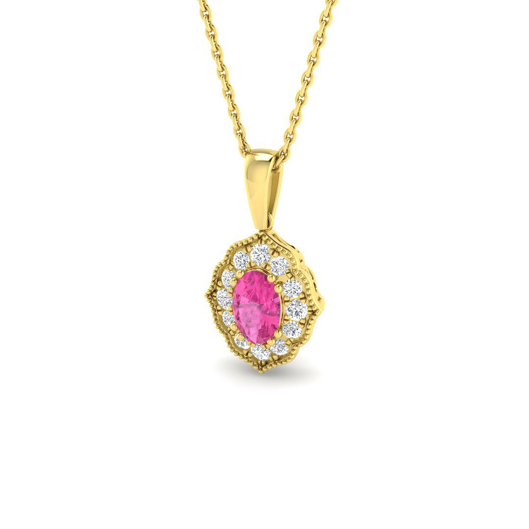 Vintage Pendant in 9K Yellow Gold