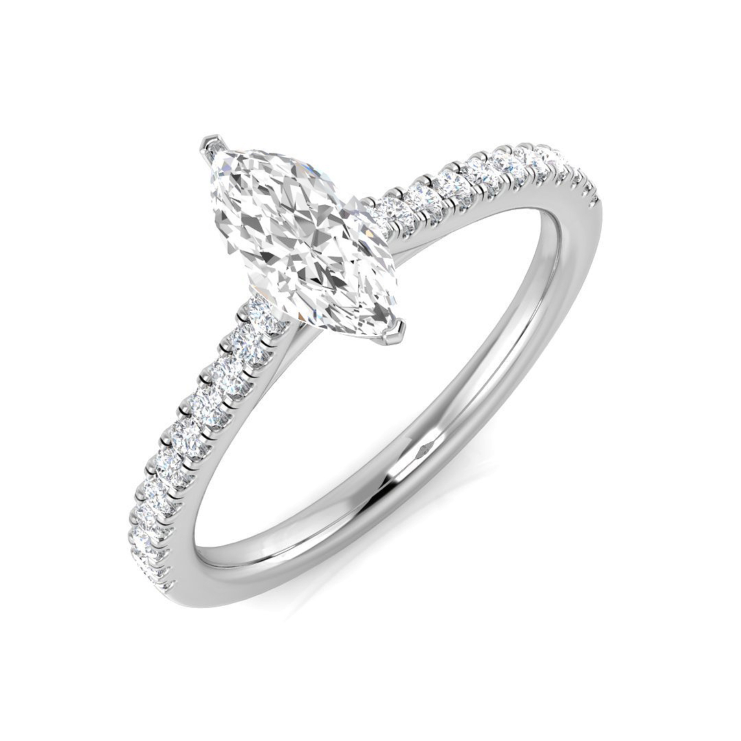 0.75ct Natural Diamond Engagement Rings Ring in Platinum Platinum