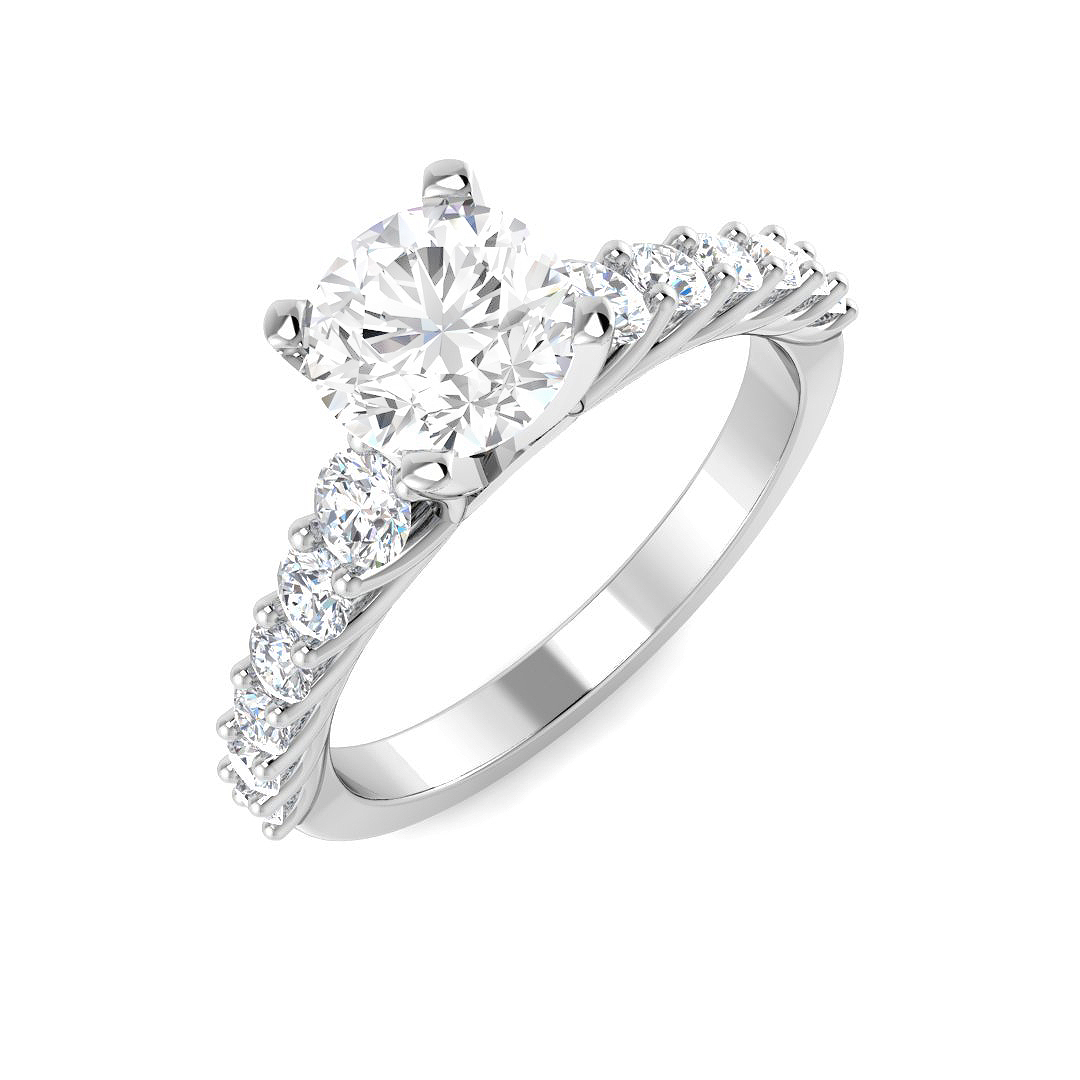 1.60ct Lab-Grown Diamond Engagement Rings Ring in 9K White Gold